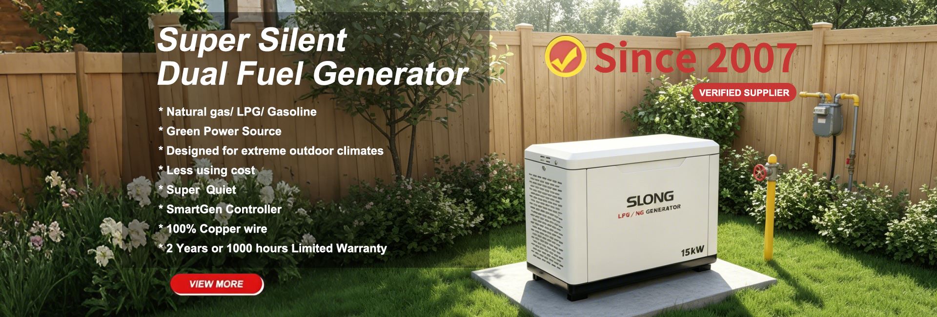 Super Slient Dual Fuel Generater
